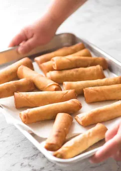 Taste the Crispy and Juicy Spring Rolls: A Culinary Delicacy